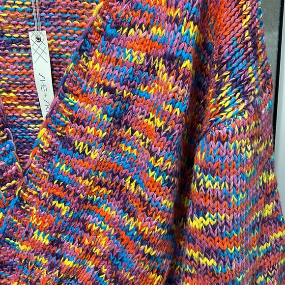 NWT She + Sky confetti colored knitted sweater, size S/M - Picture 2 of 4